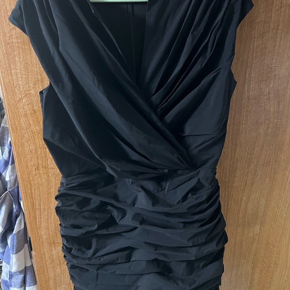 TADASHI Designer Cocktail Black Dress. - Picture 4 of 6